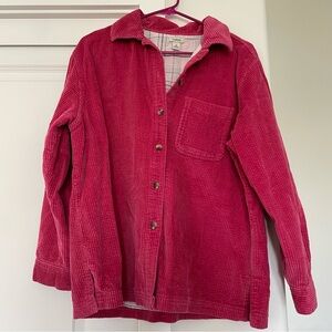 Vintage L.L. Bean Pink Corduroy Jacket Sz Medium